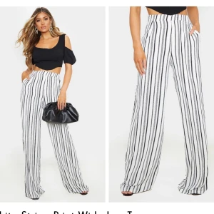 Byxor - Säljer dessa randiga byxor från PLT. Slutsålda på hemsidan, jag köpte tyvärr fel storlek. Köpare står för frakt🥰🥰