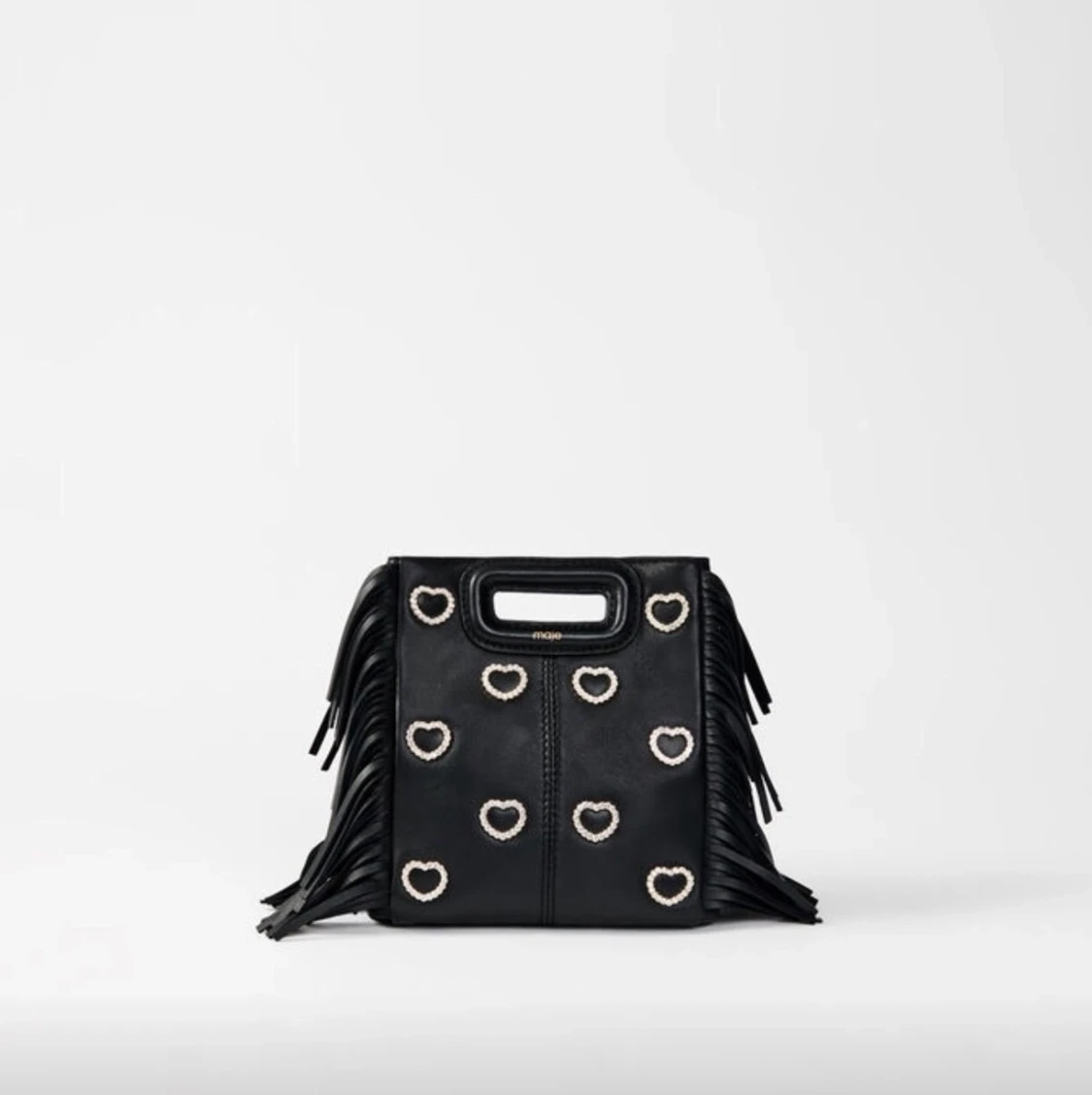 Maje M mini bag leather and rhinestone - 90