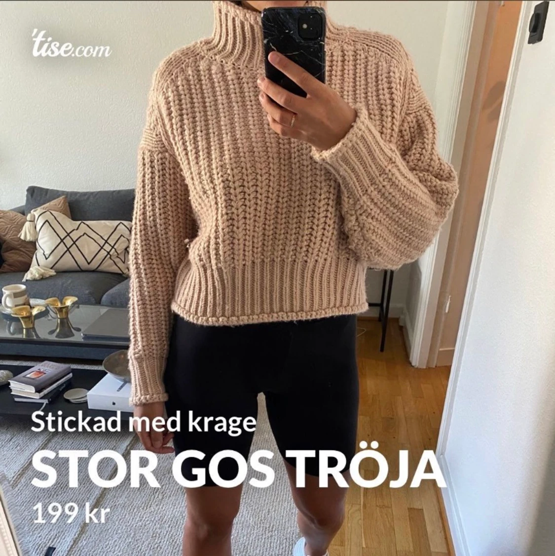 Stickad tröja