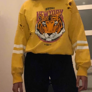  - Cool tröja! Har slitningar och hål som detaljer lite överallt på tröjan. Köparen står för frakt.  