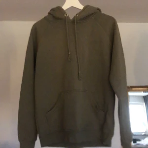 Hoodie  - Grön hoodie från bikbok. Normal passform 