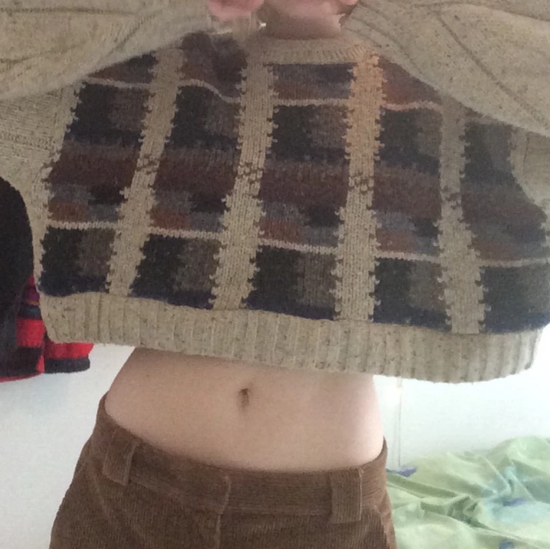 Mysig cropped sweater - 91