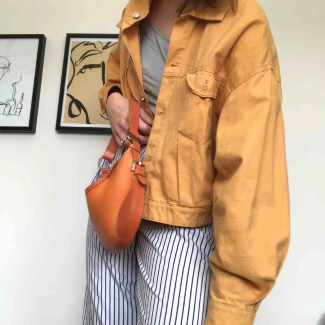 Orange vårjacka strl S - 91