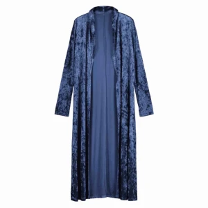  - Plysch rock helt ny. Enkel att bära snygg och mörkblå lyxig. Plomberad 