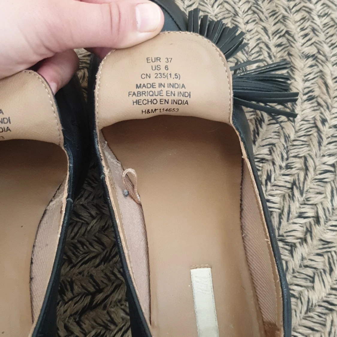 Loafers i äkta skin  hm - 90