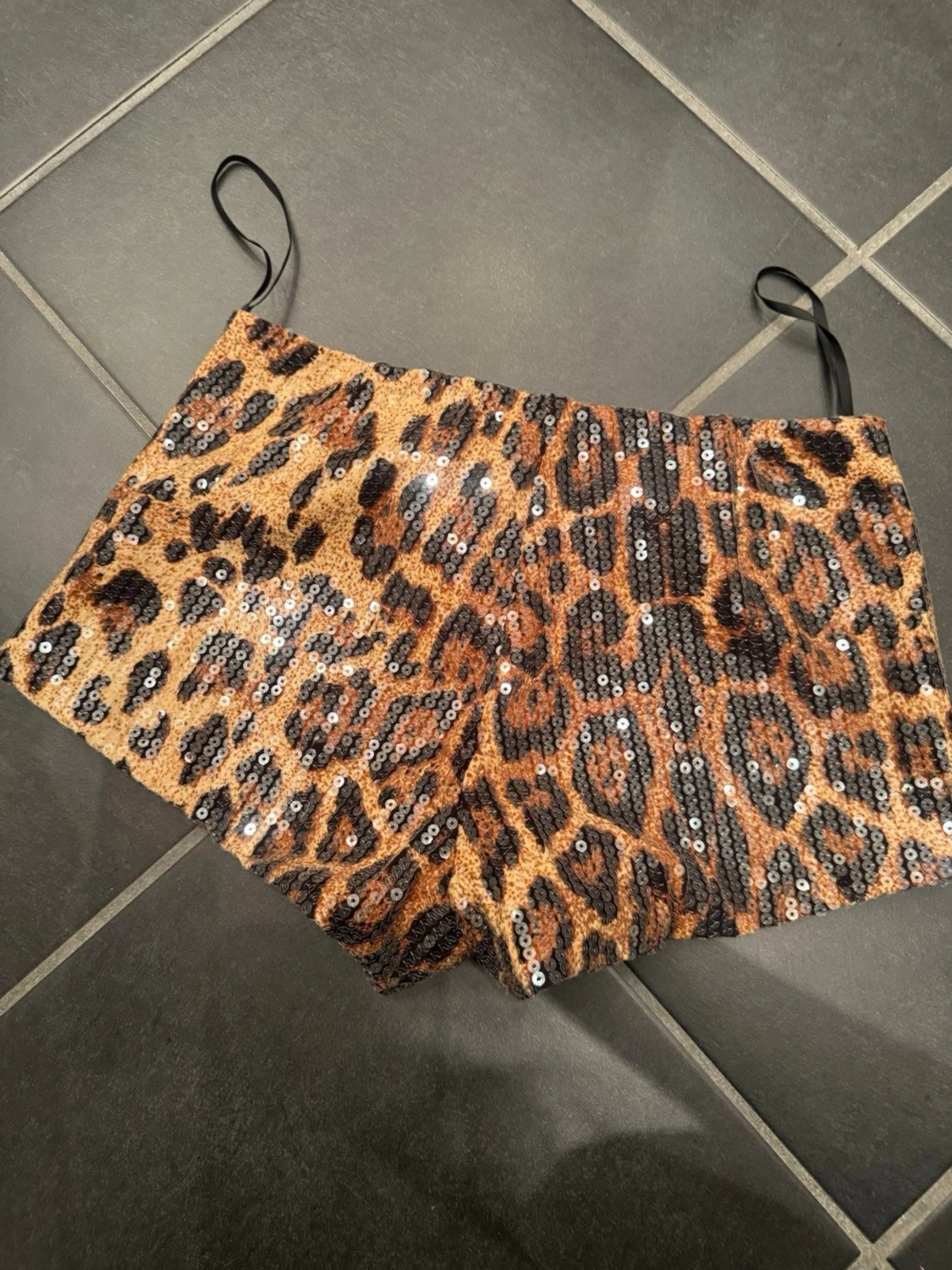 Leopardmönstrade paljettshorts Eclipse - 2