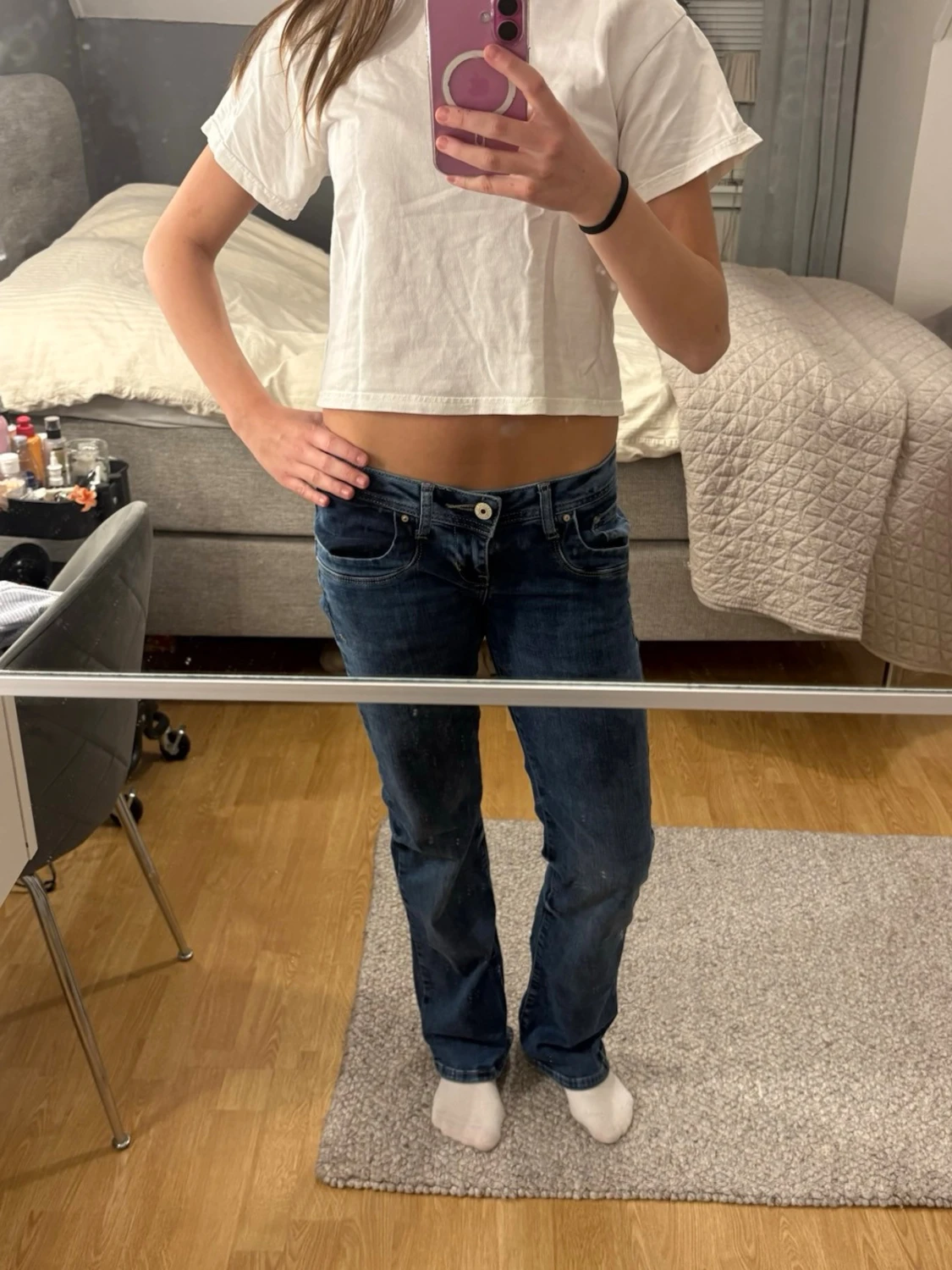 Lågmidjade jeans