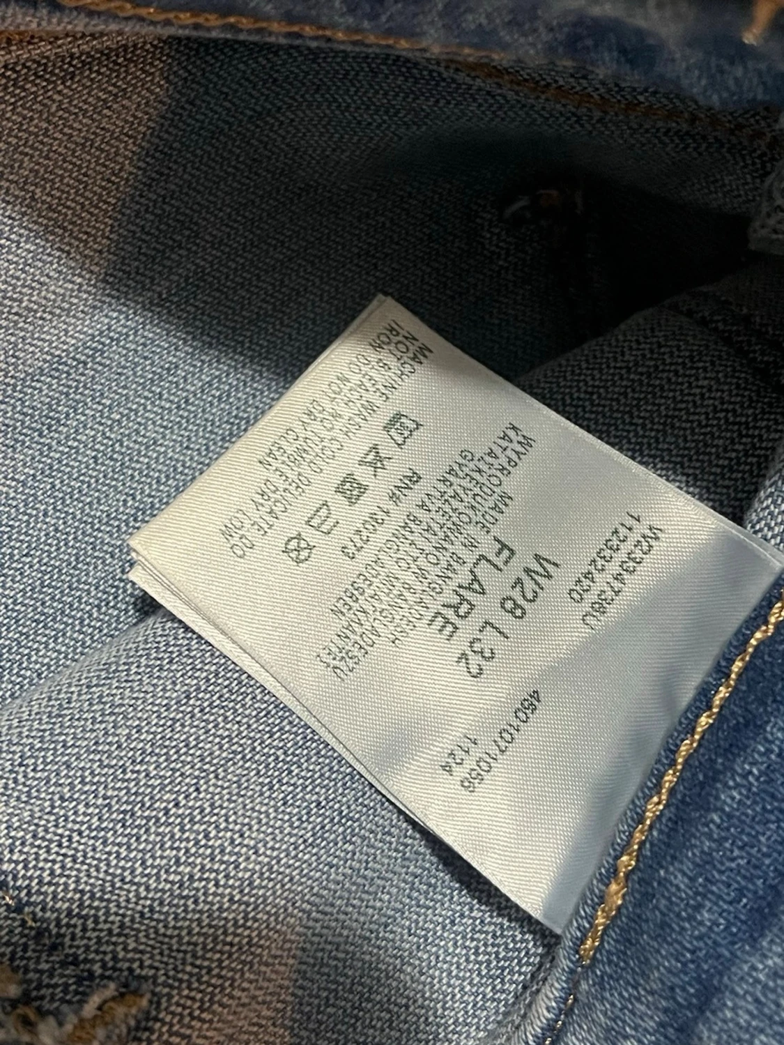 Wrangler ljusblå raka jeans W28 L32 - 4