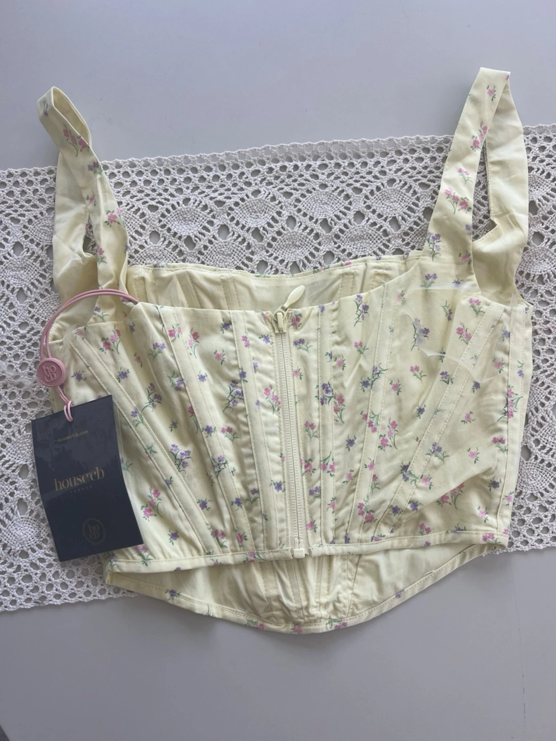 House of cb - POPPYLemon Floral Corset - 3