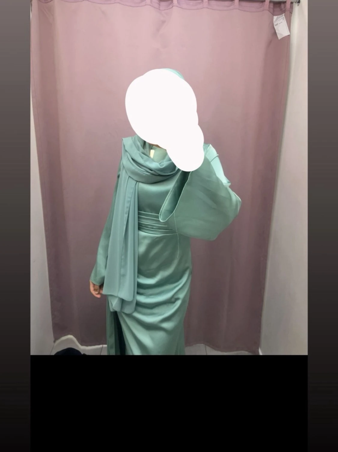 Balkläning, hajbikläning, satin, långärmad klänning - 3