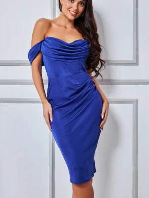 Goddiva blå cocktailklänning, stl 38 - Koboltblå cocktailklänning från Goddiva, ny och oanvänd med etiketten kvar. Går ungefär ned till knäna. Stängs med dragkedja i ryggen. Stretchigt material. 