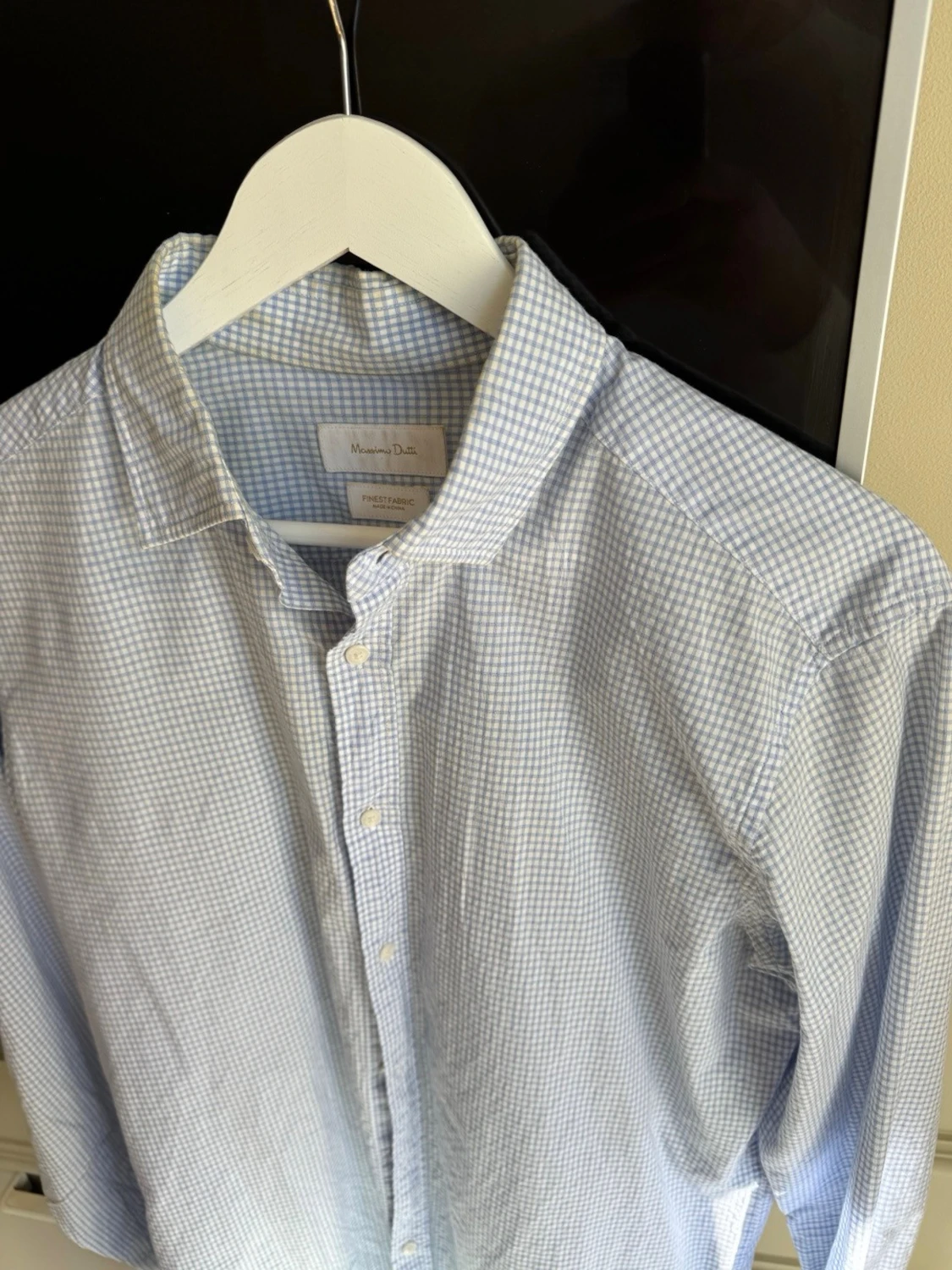 Blårutig skjorta från Massimo Dutti - 1