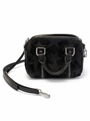 Zadig Voltaire Sunny väska med stjärnmönster - Superpopulära Sunny XS från Zadig & Voltaire, mocka med stjärnmönster. Väskan har silverfärgade metalldetaljer, dubbla dragkedjor framtill och både handtag och avtagbar axelrem i läder. Perfekt för dig som gillar edgy detaljer och unik design. Knappt använd! 