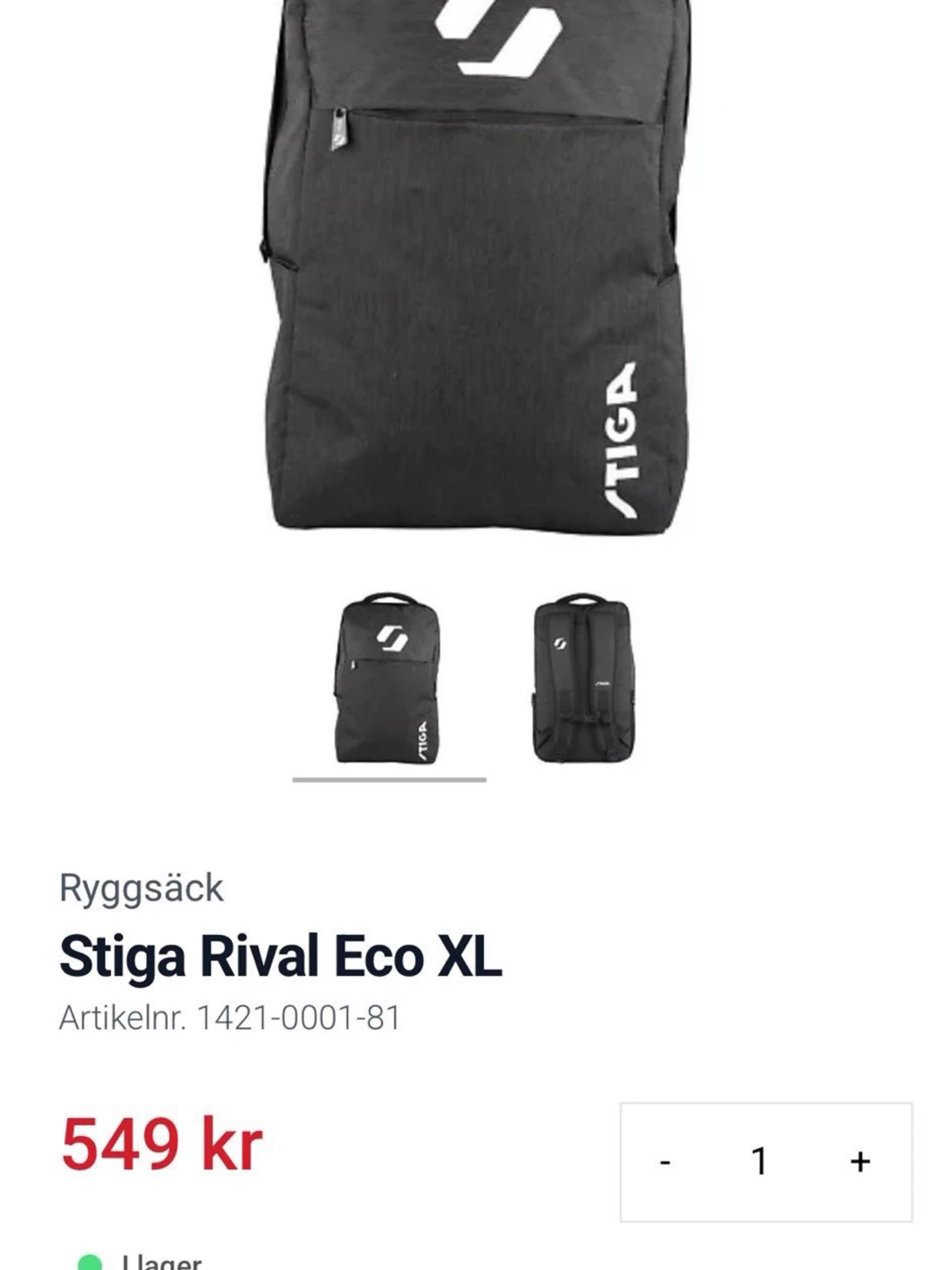 Ryggsäck Stiga Rival Eco XL - 1