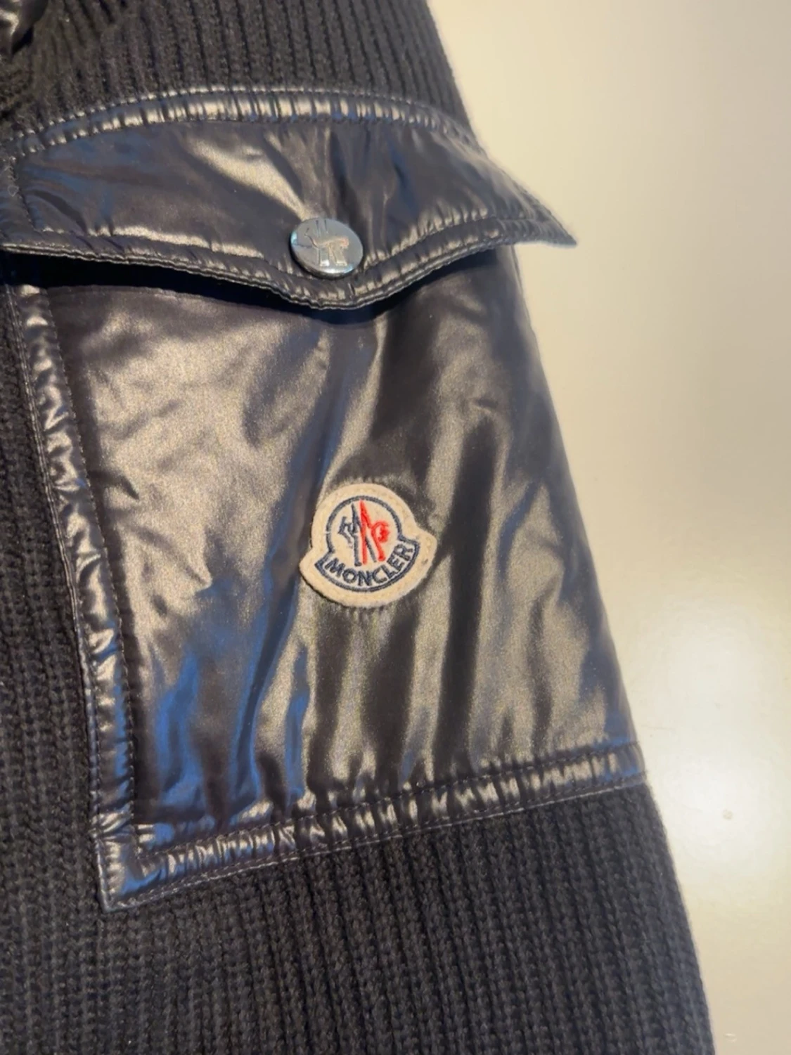 Moncler Tricot Cardigan svart – strl M - 4