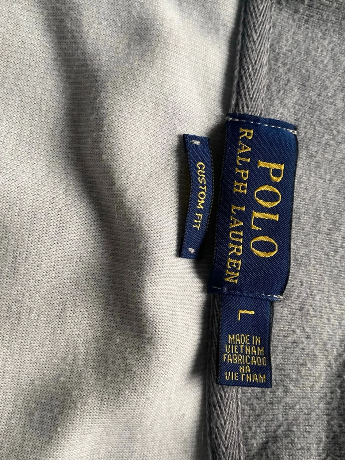 Grå zip hoodie från Polo Ralph Lauren - 2