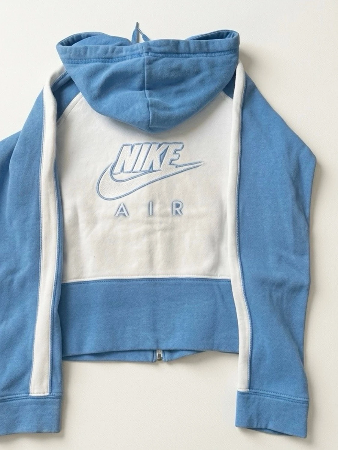 Nike Air hoodie i blått och vitt - 1