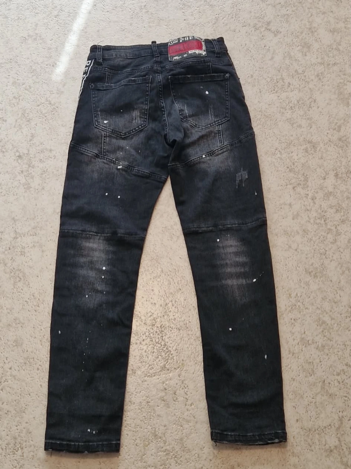 Svarta Dsquared2 jeans med tryck - 1