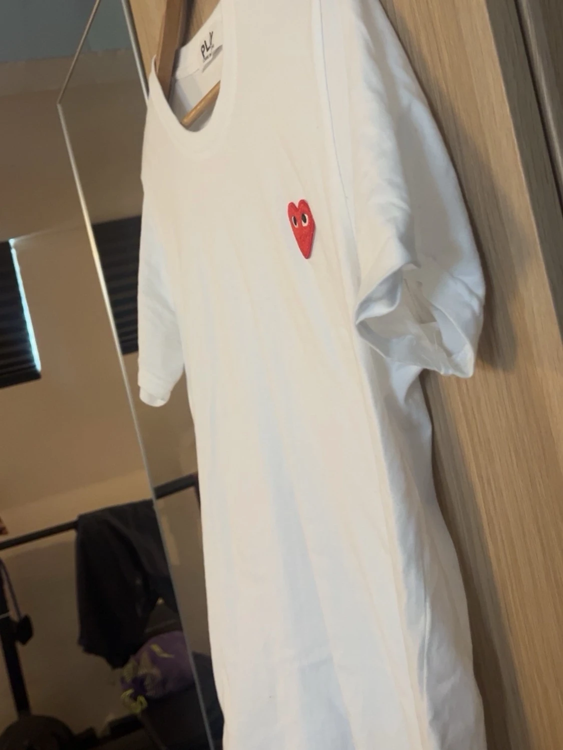 Vit t-shirt Comme des Garçons Play - 3