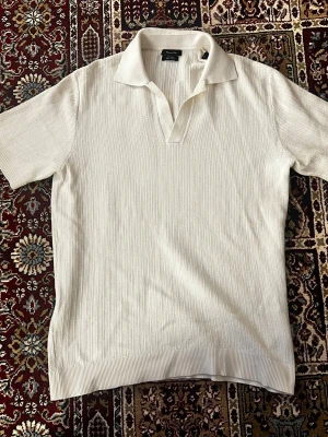 Vit stickad pikétröja från massimo dutti - Vit stickad pikétröja från massimo dutti