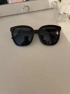 Svarta solglasögon från Carlheim - Använda fåtal gånger. Skickad med glasögonfodral (det är lite slitet på insidan men funkar, kan behöva limmas ibland då insidan av fodralet sitter löst). Kom gärna med prisförslag!!  Nypris ca 260