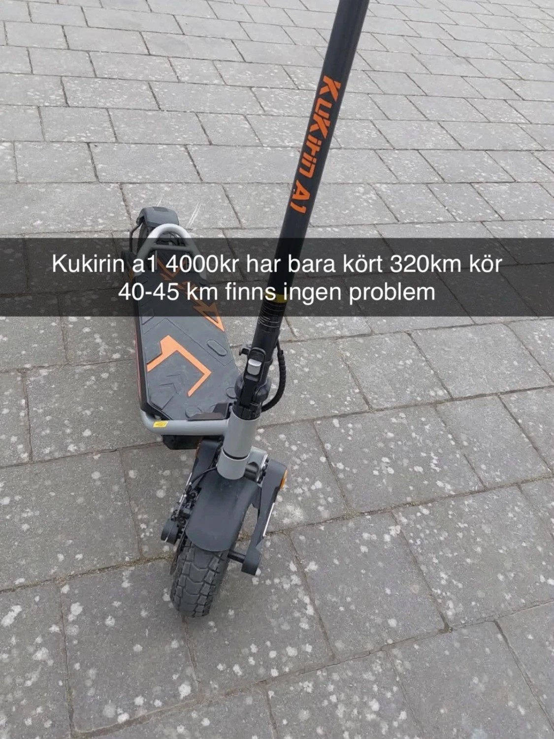 Kukirin A1 elscooter svart/orange