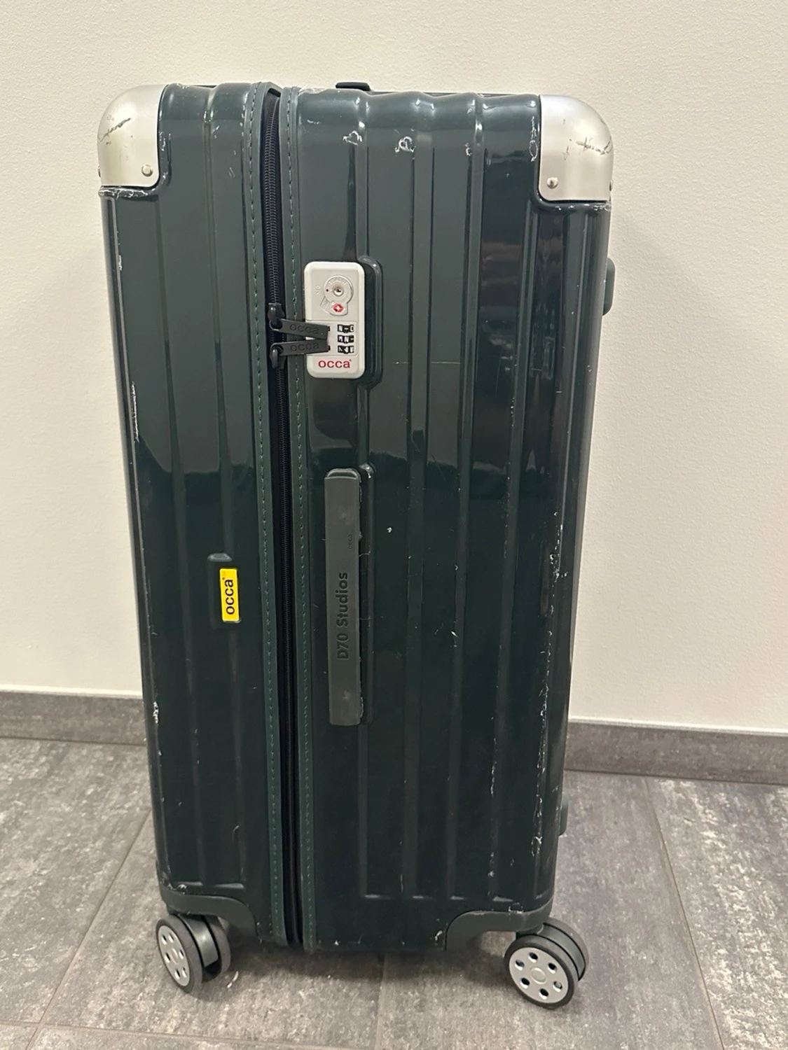 OCCA Resväska Trunk i mörkgrön - 1