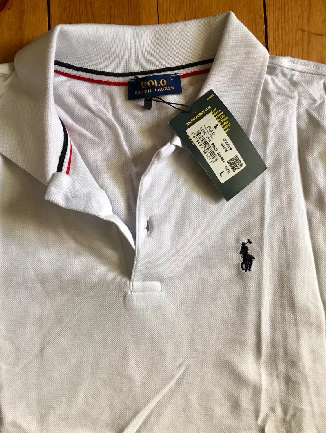Vit pikétröja från Ralph Lauren - 1