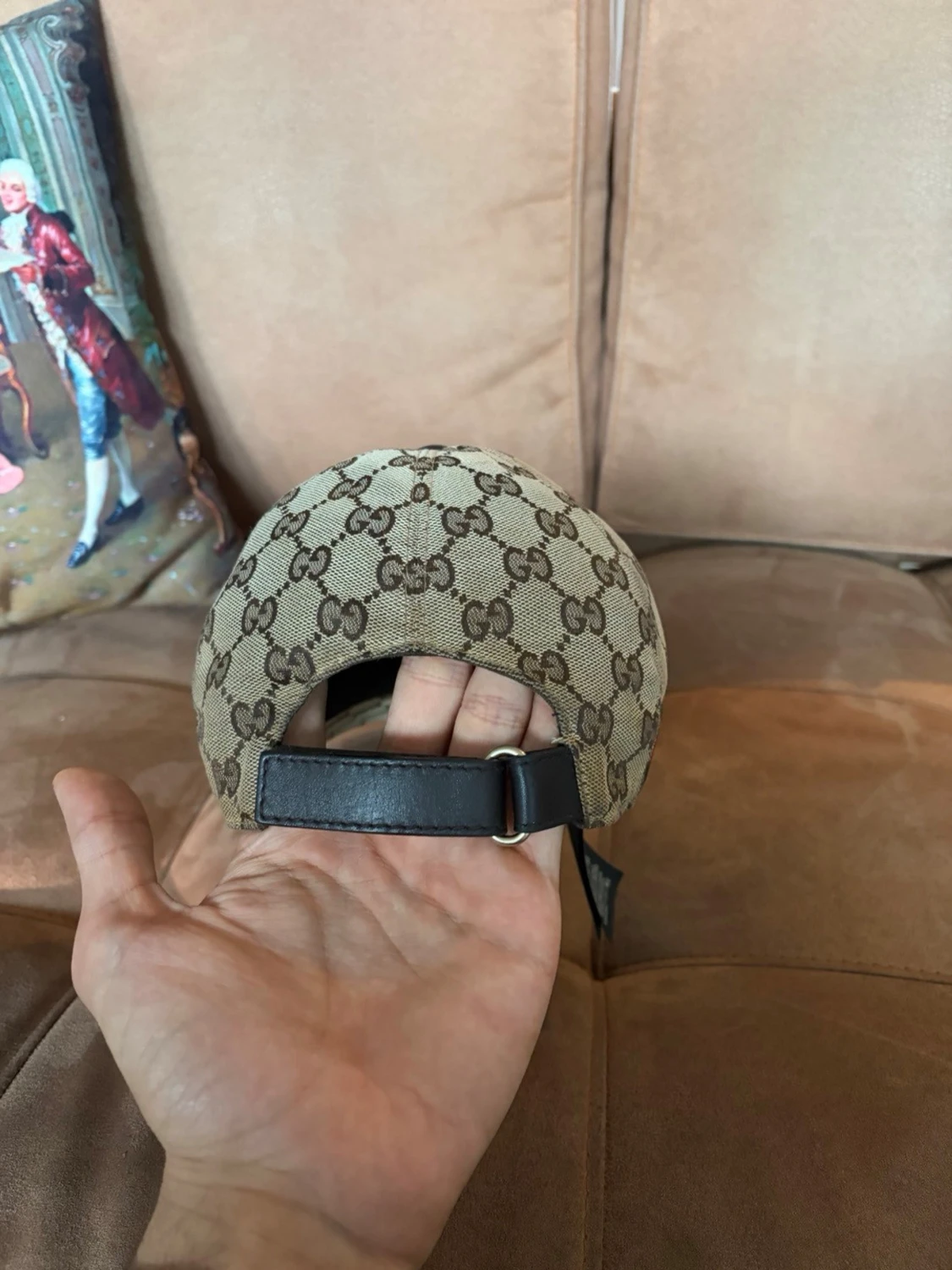 Gucci keps canvas beige - 3