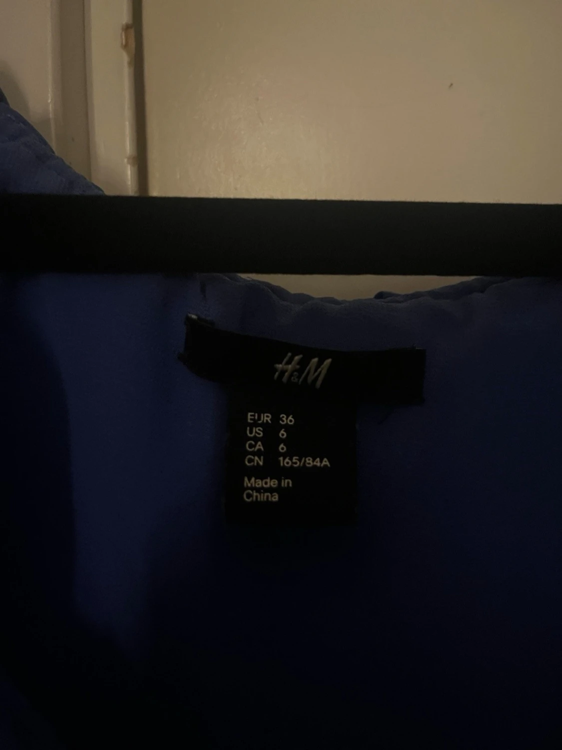 Blå volangtopp från H&M - 1