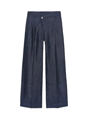 Linnebyxa Zara - Snygga jeansliknande byxor från zara, 100% linne med omlottknäppning. Slutsålda. Aldrig använda