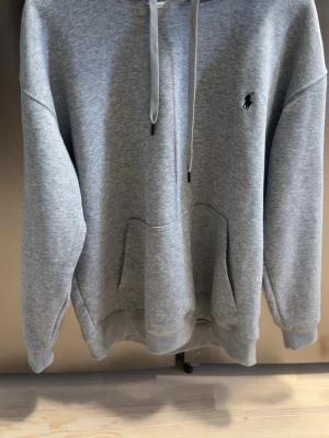 Grå hoodie från Polo Ralph Lauren - Snygg grå hoodie från Polo Ralph Lauren med klassisk huva och dragsnören. Tröjan har en stor magficka och den ikoniska lilla broderade loggan på bröstet. Tillverkad i mjukt sweatshirtmaterial som är perfekt för chill dagar.