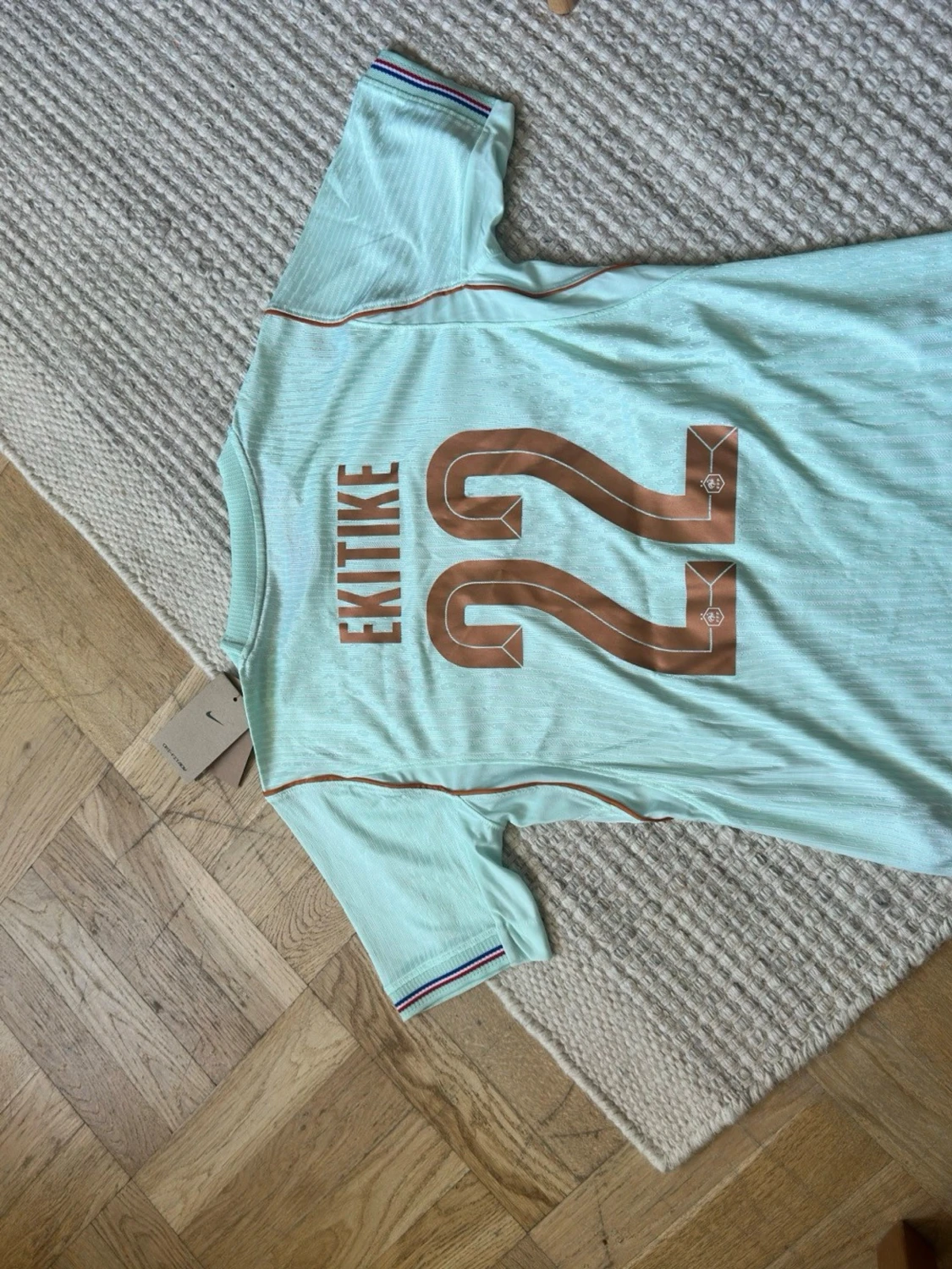 Ljusblå Frankrike fotbollströja Nike - 1