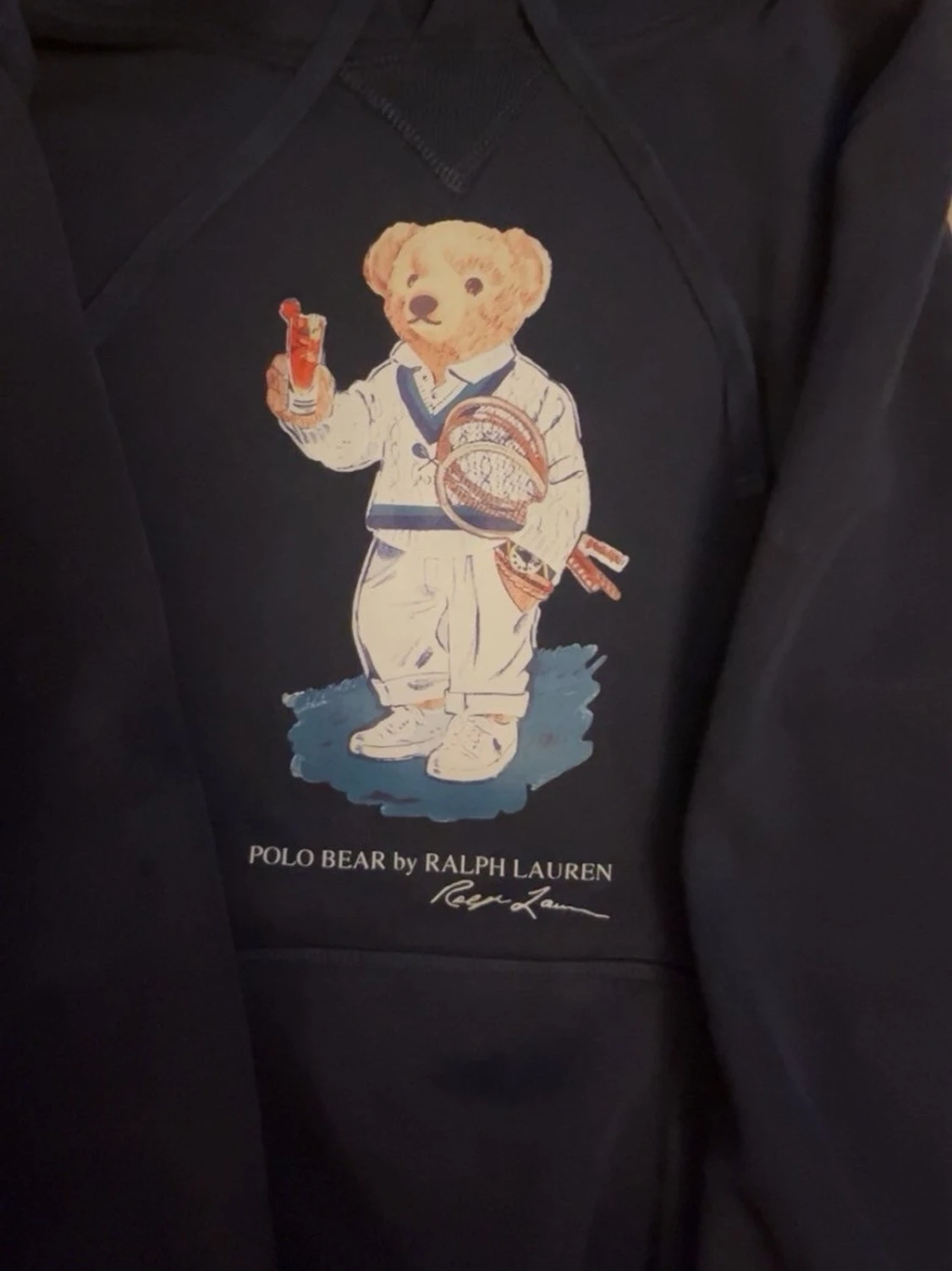 Mörkblå hoodie Polo Bear Ralph Lauren - 1