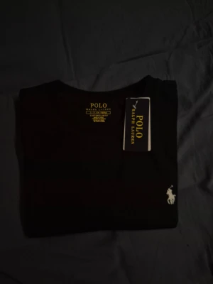 Ralph Lauren - Säljer en snygg herr t-shirt från Ralph lauren | I färgen svart med vit logga och storlek S | Helt ny och fräsch | Hör av er för mer information/bilder! 