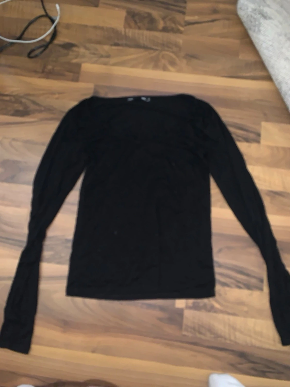 Svart långärmad topp