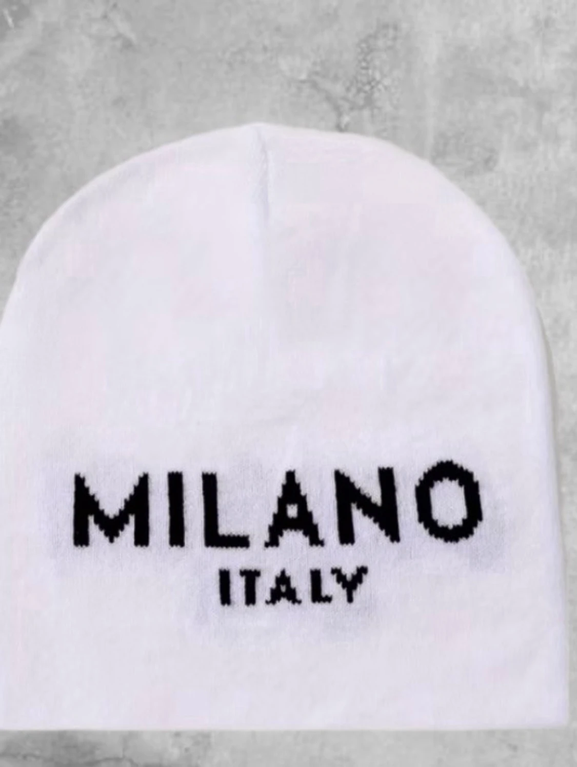 Vit MILANO ITALY mössa