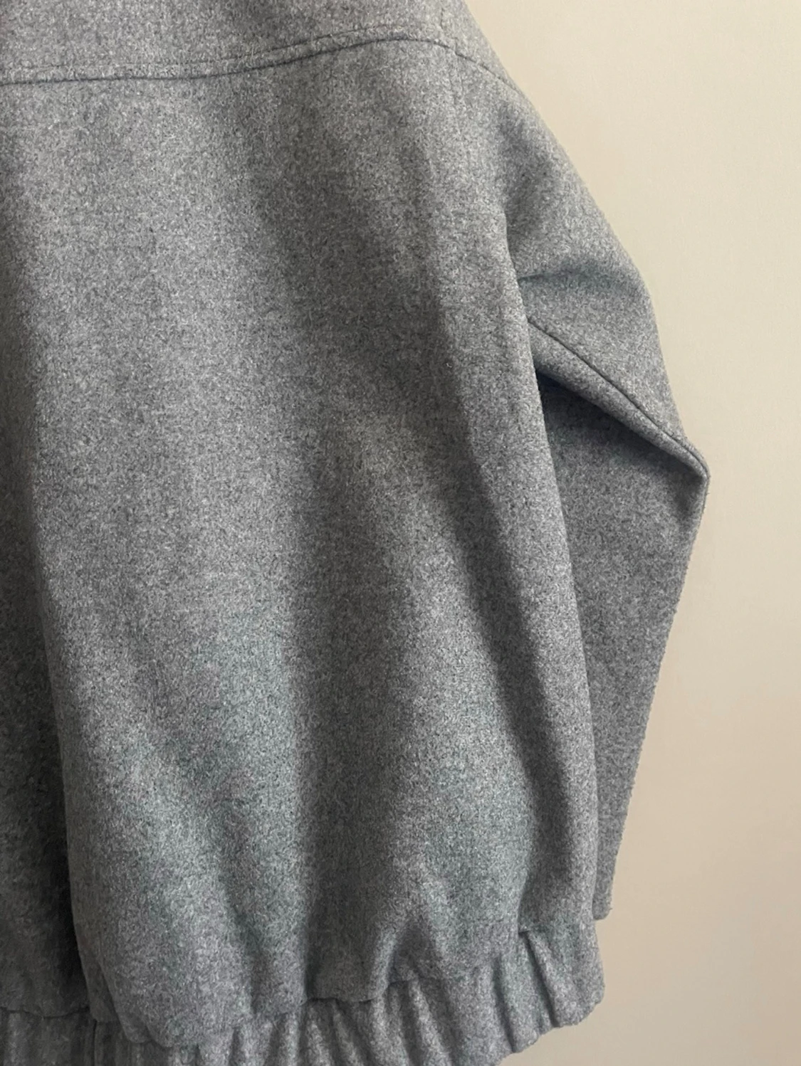 Grå ullrock med resår från H&M - 2