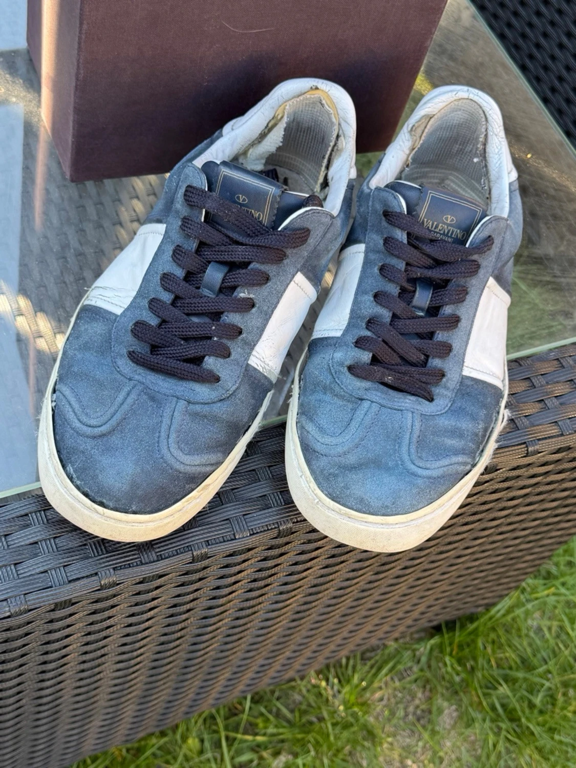 Valentino Garavani flycrew blåa sneakers - 1