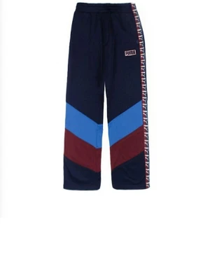 Rihanna Puma byxor - Helt ny Puma x Rihanna Fenty Wide Leg Dam Navy Träningsbyxor storlek M men kan passa L också  Ord pris 2291 kr