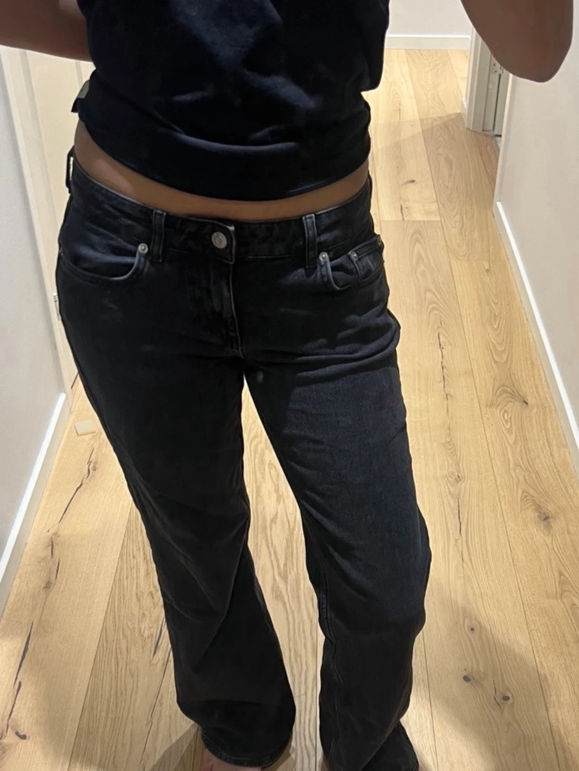 Svarta/mörkgråa  jeans från NA-KD - 2