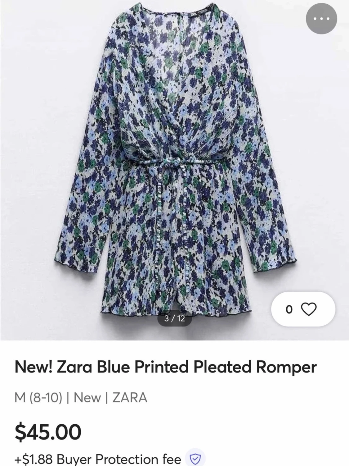 Blommig omlottklänning från Zara - 6