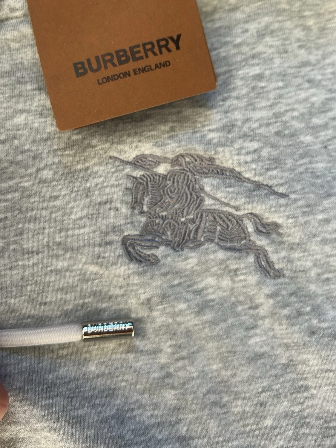 Grå zip hoodie från Burberry - 1