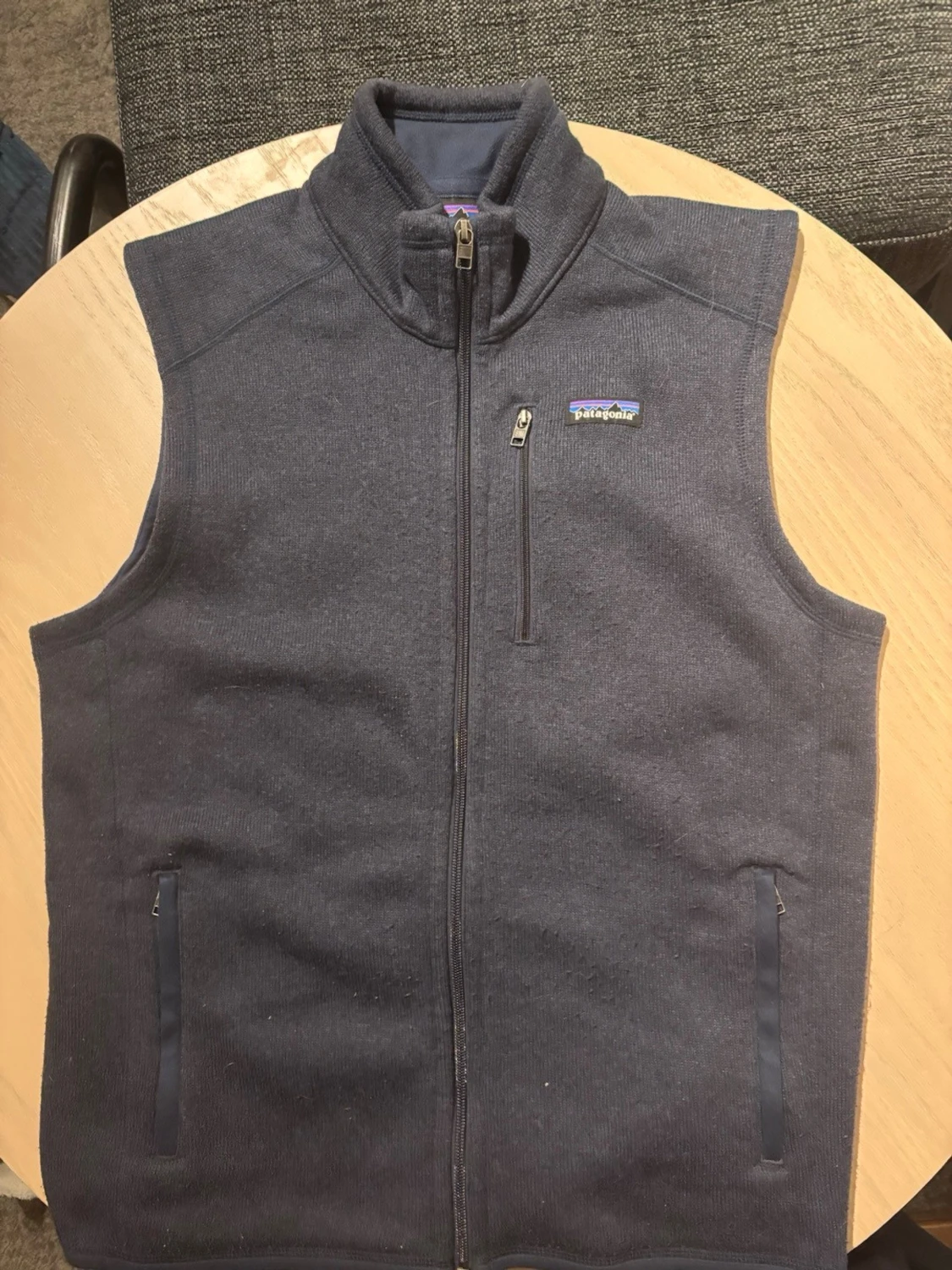 Mörkblå dunväst från Patagonia