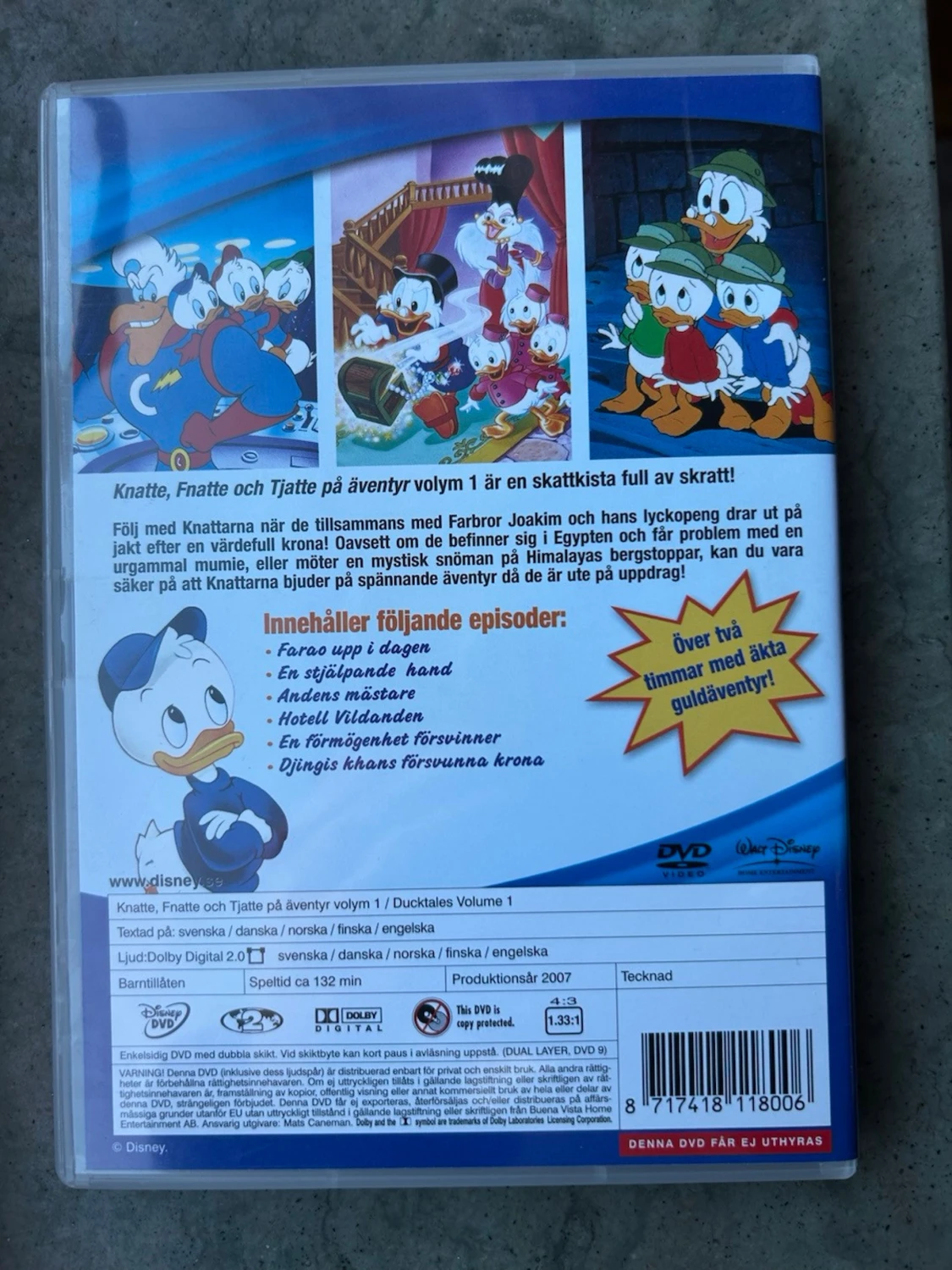 Knatte, Fnatte & Tjatte på äventyr volym 1 dcd - 1