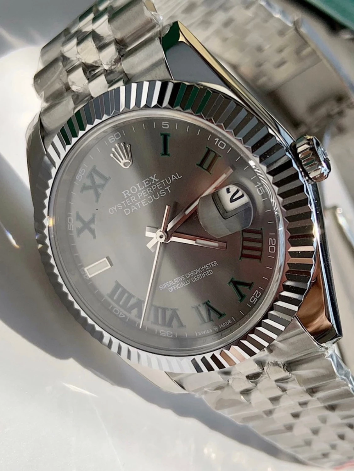 Rox Datejust silver klocka - 5