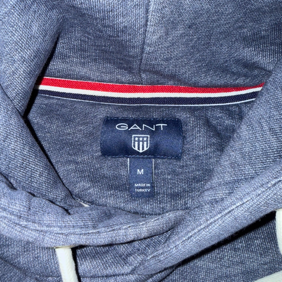 Blå hoodie från GANT med logga - 2