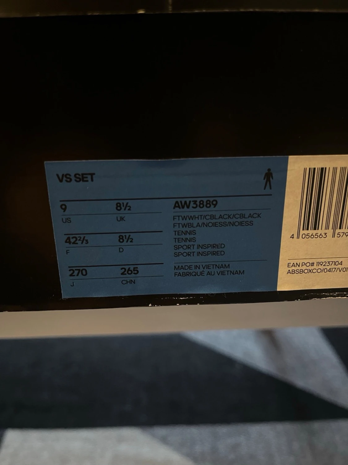 Adidas VS Set size 42 2/3 - 6