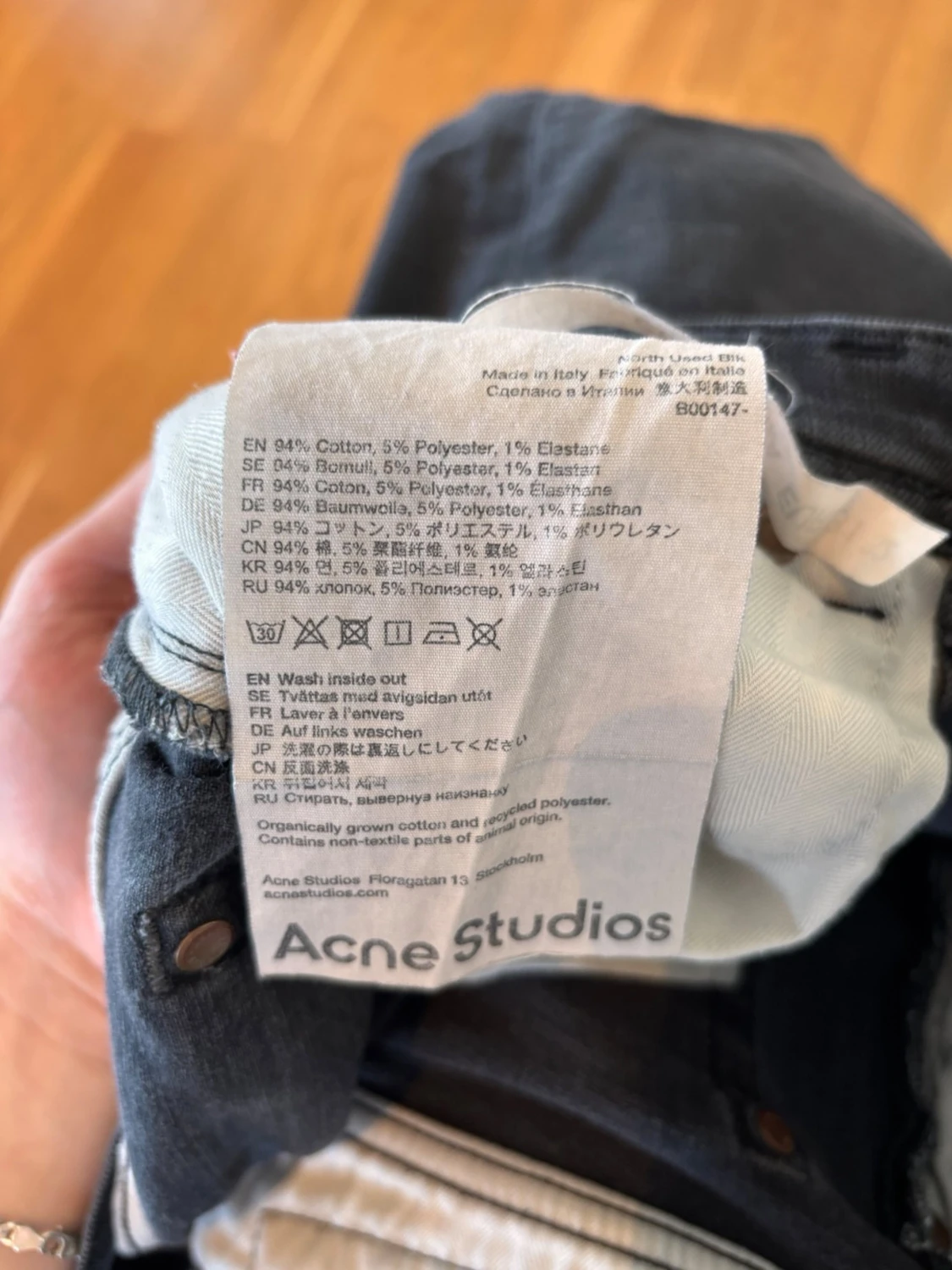 Acne studios svarta jeans slimfit  - 3