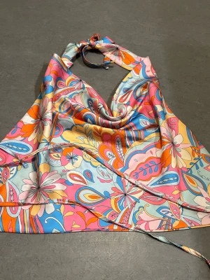 Knyt topp  - Mönstrad knyt topp🧡🩷